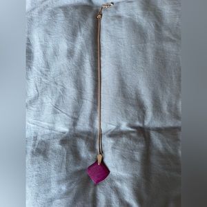 Kendra Scott Large Rose Gold Pendant Necklace